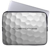 Golf Ball mit benutzerdefiniertem Text Laptopschutzhülle (Vorderseite)