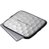 Golf Ball mit benutzerdefiniertem Text Laptopschutzhülle (Vorne Knopf)