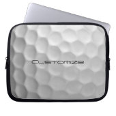 Golf Ball mit benutzerdefiniertem Text Laptopschutzhülle (Vorderseite)