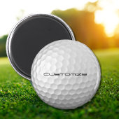 Golf Ball mit benutzerdefiniertem Text Magnet