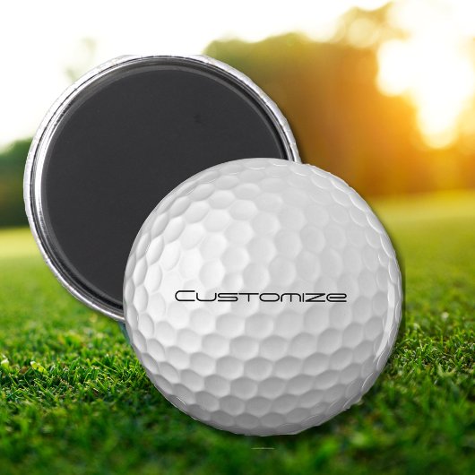Golf Ball mit benutzerdefiniertem Text Magnet