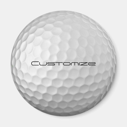 Golf Ball mit benutzerdefiniertem Text Magnet (Vorne)