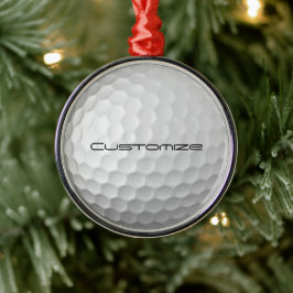 Golf Ball mit benutzerdefiniertem Text Ornament Aus Metall
