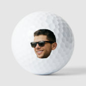 Golf Ball mit Blick auf ihn, Ihr Gesicht auf Golf  (Vorderseite)
