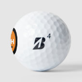 Golf Ball mit Name Initialen Modernes, individuell (Logo)