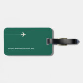 Golf Ball mit Namen Gepäckanhänger (Rückseite horizontal)