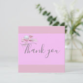 Golf Ball mit rosa Band Danke Karte (Stehend Vorderseite)