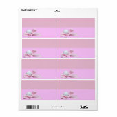 Golf Ball mit rosa Band Rücksendeadresse (Vorne)