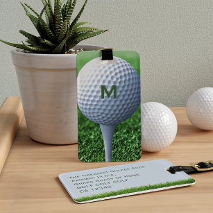 Golf Ball Monogram Golf Bags - Tag Gepäckanhänger
