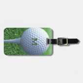 Golf Ball Monogram Golf Bags - Tag Gepäckanhänger (Vorderseite horizontal)