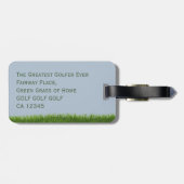 Golf Ball Monogram Golf Bags - Tag Gepäckanhänger (Rückseite horizontal)