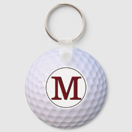 Golf Ball Monogram Golfer On The Greens Schlüsselanhänger