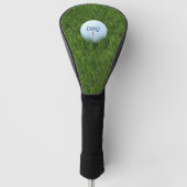 Golf Ball Monogram Green Driver Golf Head Cover Golf Headcover (Vorderseite)