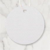 Golf Ball Monogram INITIALS Country Club Chic Geschenkanhänger (Rückseite)
