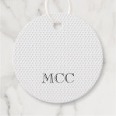 Golf Ball Monogram INITIALS Country Club Chic Geschenkanhänger (Vorderseite)
