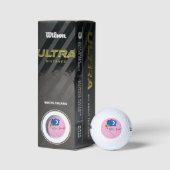 Golf Ball Moon Pink Blütenbraun (Verpackungen)