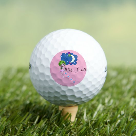 Golf Ball Moon Pink Blütenbraun (Insitu T-Shirt)
