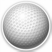 Golf Ball Nah-up Sports Aufkleber (Vorderseite)