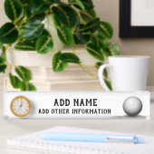 Golf Ball Namensplakette