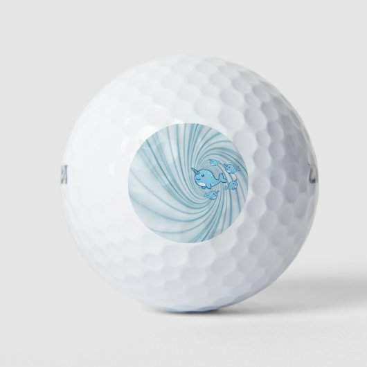 Golf Ball Narwhal Blue (Vorderseite)