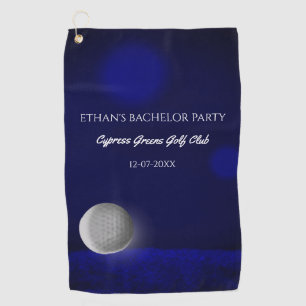 Golf Ball Navy Blue Golfplatz Bachelor Party Golfhandtuch