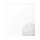 Golf Ball Notizblock (Vorderseite)
