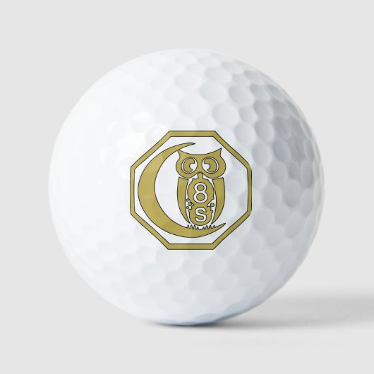 Golf Ball Old Gold Wappen (Vorderseite)