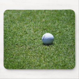 Golf Ball on Green Mousepad
