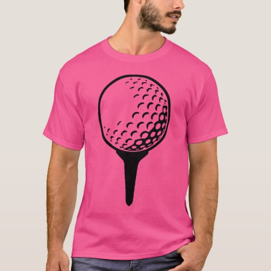 Golf Ball On T-Shirt (Vorderseite)