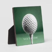 Golf Ball on T-Shirt Award Fotoplatte (Vorderseite)