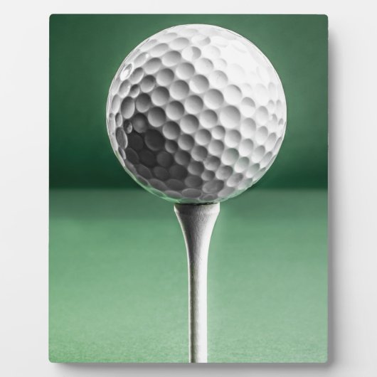 Golf Ball on T-Shirt Fotoplatte (Vorderseite)