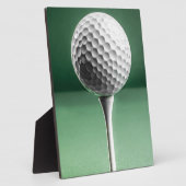Golf Ball on T-Shirt Fotoplatte (Seite)