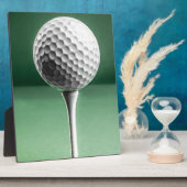 Golf Ball on T-Shirt Fotoplatte (Seite)