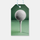 Golf Ball on T-Shirt Geschenkanhänger (Rückseite)