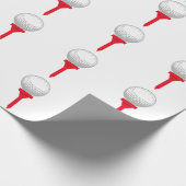 Golf Ball on T-Shirt Geschenkpapier (Ecke)