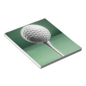 Golf Ball on T-Shirt Notizblock (angewinkelt)
