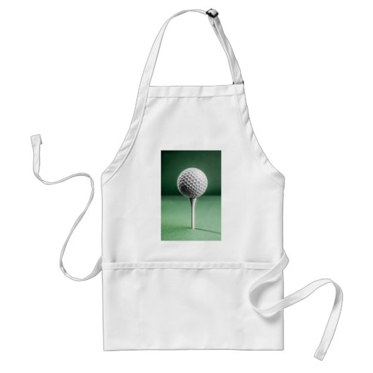 Golf Ball on T-Shirt Schürze (Vorne)