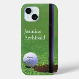 Golf ball on the edge of cup Close-up Personalize Case-Mate iPhone Hülle