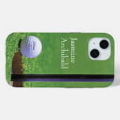 Golf ball on the edge of cup Close-up Personalize Case-Mate iPhone Hülle (Rückseite (Horizontal))