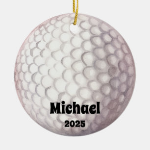 Golf Ball Ornament, Ornament, Kinder Sport Keramik Ornament