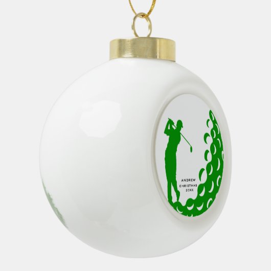 Golf Ball Ornament - Personalisiertes Golfer-Gesch (Links)