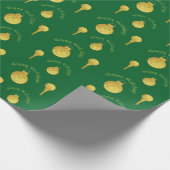 Golf Ball Ornamente Weihnachtswrapping Papier Geschenkpapier (Ecke)