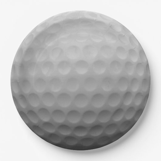 Golf Ball Pappteller (Vorderseite)