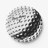 Golf Ball Pappteller (Vorderseite)
