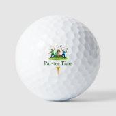Golf Ball | Par-tee Time Funny Gift (Vorderseite)