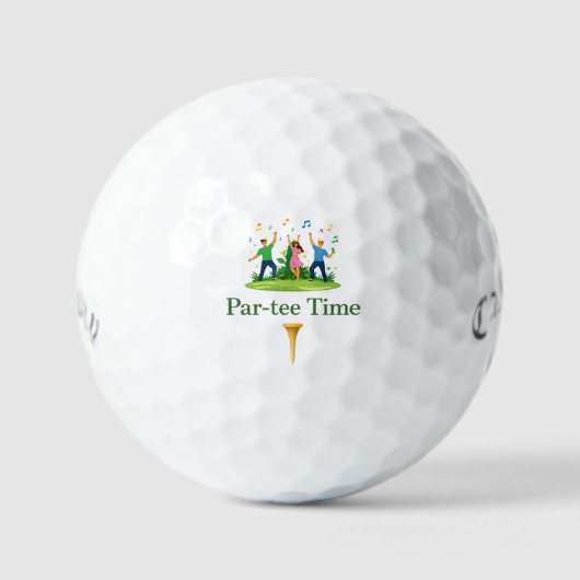 Golf Ball | Par-tee Time Funny Gift (Vorderseite)