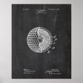 Golf Ball Patent Poster (Vorne)