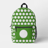 Golf Ball Pattern Bedruckter Rucksack (Vorderseite)