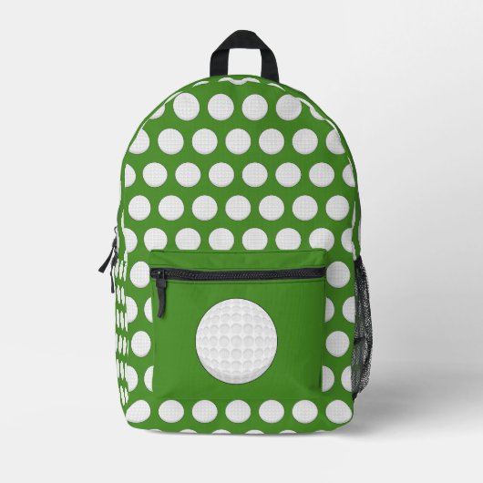 Golf Ball Pattern Bedruckter Rucksack (Vorderseite)