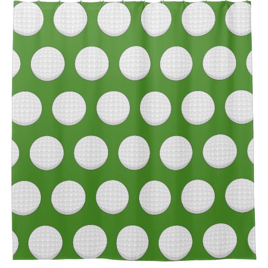 Golf Ball Pattern Duschvorhang (Vorderseite)